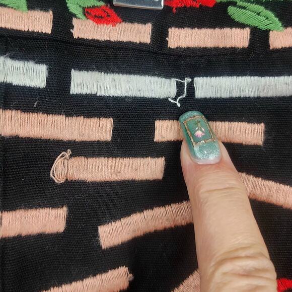 Herencia Collection Skirt Women Plus size 2X Embroidered Sin Mexican Floral Rose - Picture 9 of 11